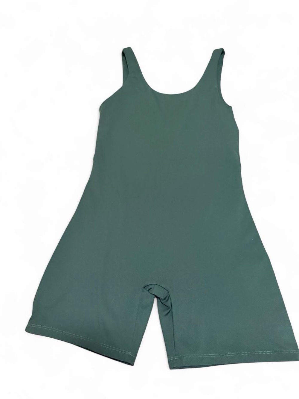 girlfriend collective Dark Teal Sleeveless Romper